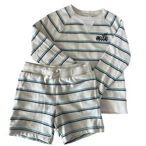 Milk x Janie & Jack sweatshirt & shorts set